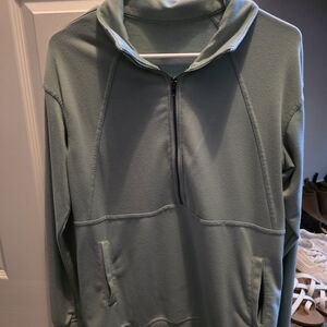 Green Half-Zip Pullover